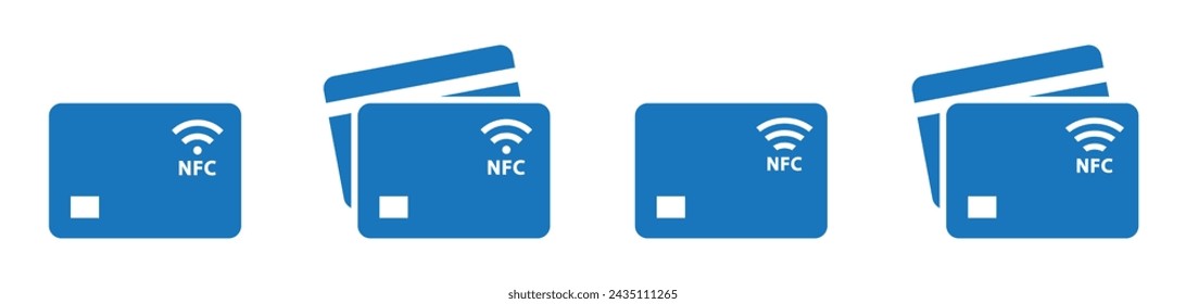 Nfc card icon, Nfc payment icon, vector illustrationtion