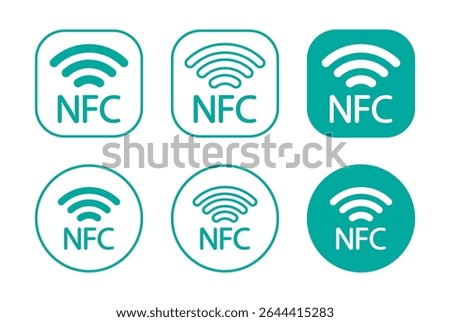 nfc chip icon, perfect for website, blog, logo, graphic design, social media, UI, mobile app. EPS10 vector illustrations