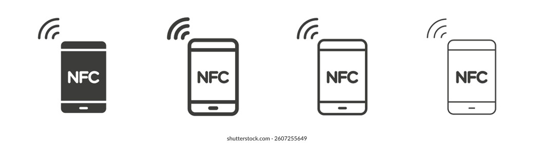 Nfc icon collection for website designs