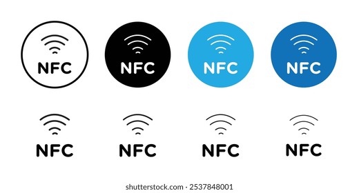 NFC-Symbol Einfaches Gliederungsset