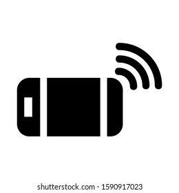 nfc icon isolated sign symbol vector illustration - high quality black style vector icons
