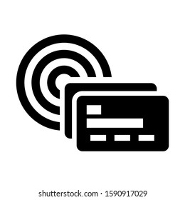 nfc icon isolated sign symbol vector illustration - high quality black style vector icons
