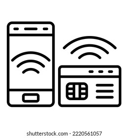 Nfc icon vector image. Can also be used for web apps, mobile apps and print media.