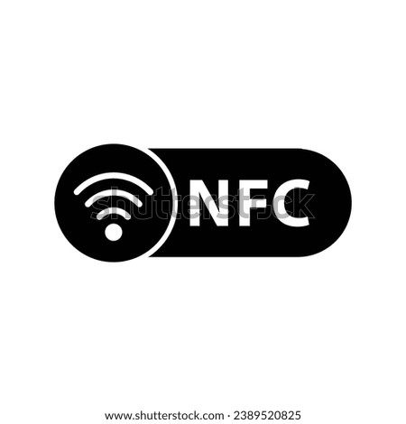 nfc icon vector wireless pay payment