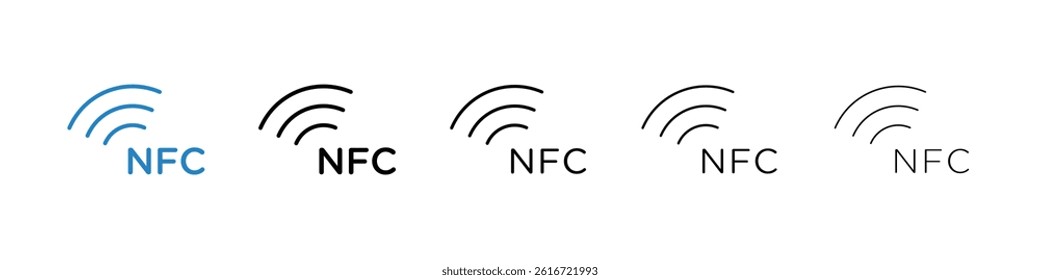 Nfc icons collection vectors for web ui