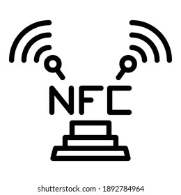 Icono de innovación de Nfc. Icono del vector de innovación de nfc para el diseño web aislado en fondo blanco