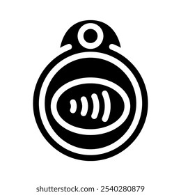 nfc key technology glyph icon vector. nfc key technology sign. isolated symbol illustration