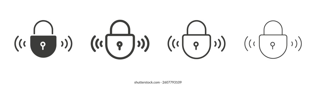 Nfc lock icon collection for website designs