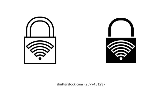 Nfc lockicons for ui. vector illustration