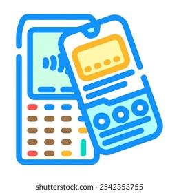 nfc payment app technology color icon vector. nfc payment app technology sign. isolated symbol illustration