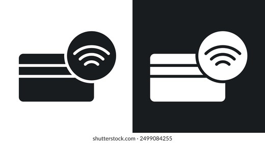 NFC payment icon in solid style