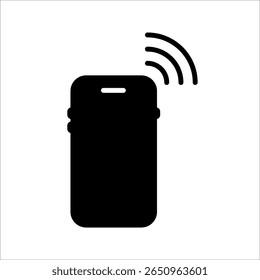 ícone Pagamento NFC. Fundo branco isolado do símbolo. ilustração do vetor. cor editável.
