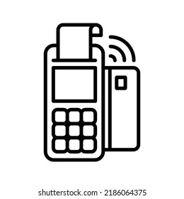NFC-Zahlungssymbol. Technologie für kontaktlose Zahlung. Vektorgrafik
