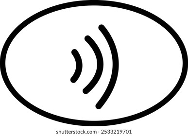 Pagamento NFC com ícones do smartphone. Coleção de ícones da Tecnologia NFC. Sinal de pagamento NFC sem contato. Pagamento sem contato para design. Fácil de editar, Near Field Communication conceito de pagamento nfc.