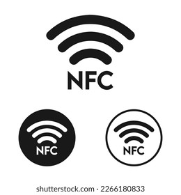Concepto de tecnología de pago NFC, vector de símbolo de pago rápido