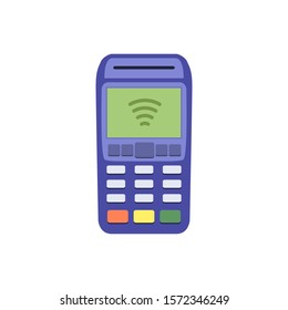 NFC Payment vector design, credit card confirmation machine. contactless payment