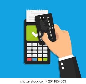 Nfc payment vector illustration, payment using a smartphone