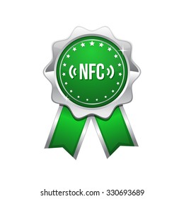 NFC Sign Green Vector Icon Design
