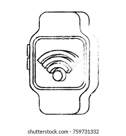 nfc smartwatch wifi connection internet technology