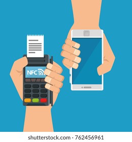 nfc technology concept design