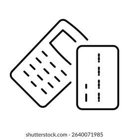 An NFC technology icon featuring a card and terminal, symbolizing the convenience of contactless payments and digital transactions in modern commerce.