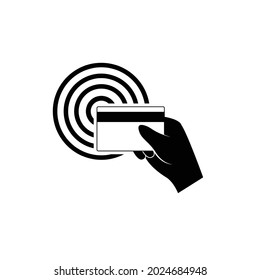NFC technology icon, Near Field Communication nfc payment concept. Vector illustration
