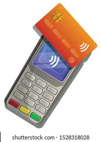 Nfc touch payment icon. Cartoon of nfc touch payment vector icon for web design isolated on white background