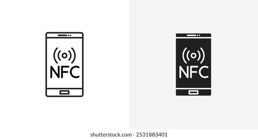 NFC vecor icon set. Stock vector illustrator. EPS 10