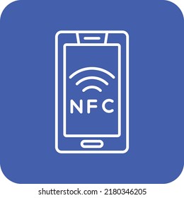 Nfc vector icon. Can be used for printing, mobile and web applications.