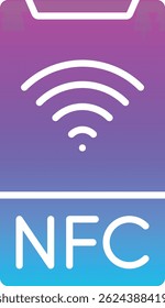 Icono de Vector Nfc. Se puede utilizar para aplicaciones de impresión, móviles y de Web.