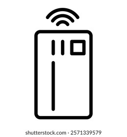 Nfc Vector Line Icon Design