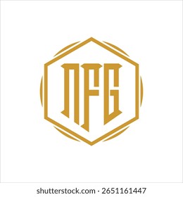 NFG Logo-Design-Vorlage mit drei Buchstaben