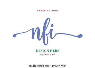 NFI lettering logo is simple, easy to understand and authoritative