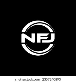 NFJ Logo Design, Inspiration for a Unique Identity. Modern Elegance and Creative Design. Watermark Your Success with the Striking this Logo.