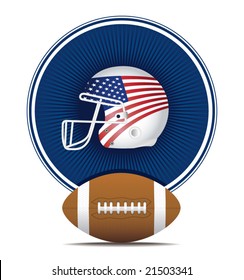 NFL, american football, ball & helmest