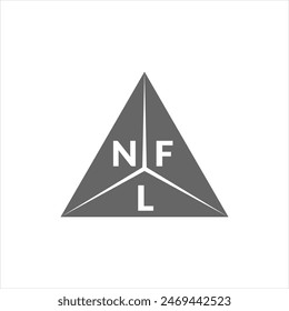 NFL letter logo design on white background. Creative  modern NFL letter logo design. Vector design.
Letters NFL, NFL logo  vector template.