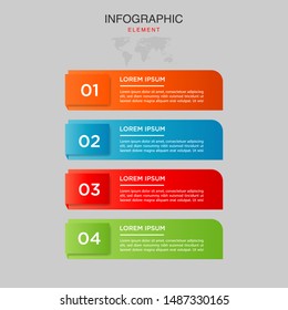 nfographic design vector  can be used for presentation, timeline infographics workflow layout, diagram, annual report, web design. Business concept with 2, 3, 4, options, steps or processes