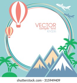 nfographics camera Travel and Vacation concept elements