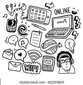 nformation technology doodle