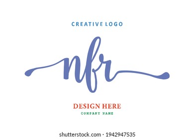 NFR lettering logo is simple, easy to understand and authoritative