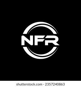 NFR Logo Design, Inspiration for a Unique Identity. Modern Elegance and Creative Design. Watermark Your Success with the Striking this Logo.