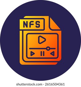 NFS Glyph Circle Gradient Icon