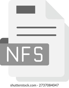 Nfs Line vector Icon Design