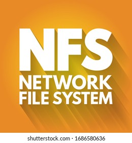 NFS: acrónimo del sistema de archivos de red, fondo del concepto de tecnología