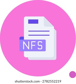 Nfs vector Icon Design Illustration