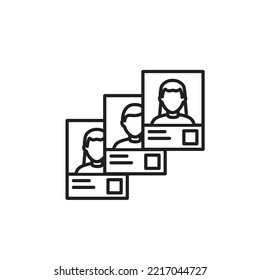 Nft Avatars line icon black and white