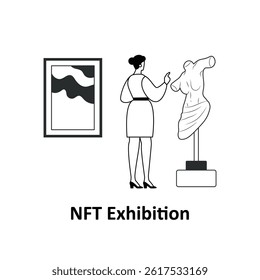 NFT Coin Vector Illustration which can easily modify or edit

