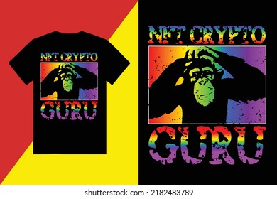 NFT Crypto Guru Vector T-Shirt Designs