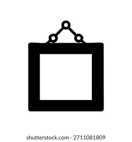 Ícone de quadro NFT no plano de fundo branco