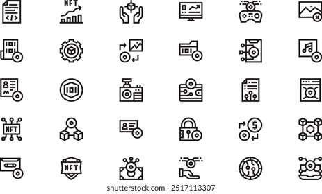 Nft icons High-Quality Vector Icons Collection with Editable Stroke. Ideal for Professional and Creative Projects.